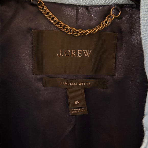 J. Crew Blue Lady Day Coat 6P - Picture 5 of 11